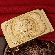 Gesper Tali Pinggang Tembaga Gesper Slot Gesper Naga Zodiak Lelaki Gesper Tembaga Penuh Gesper Tali 