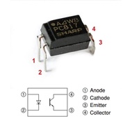 PS - (6pcs) PC817B PC817 817 Opto Coupler dip