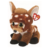25cm Ty Beanie Big Eyes Stuffed Plush Toy Soft Cute Animal Doll Brown Deer Buckley Children Christma