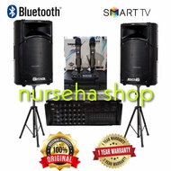 Paket Speaker Karaoke Outdoor BMB 15 inch original