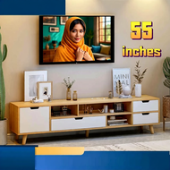LINSY Wooden TV Cabinet – Media Storage & TV Console (3FT, 4FT, 5FT, 6FT)