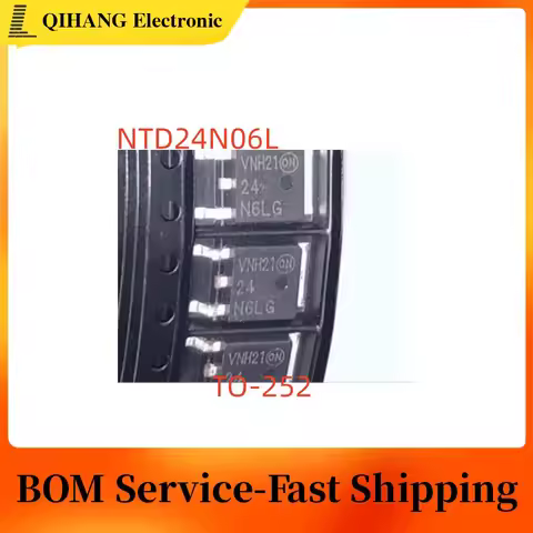 5-10PCS NTD24N06LT4G 24N6LG NTD24N06LT4 NTD24N06LG NTD24N06L-1G NTD24N06 TO-252 24A 60V DPAK Power M