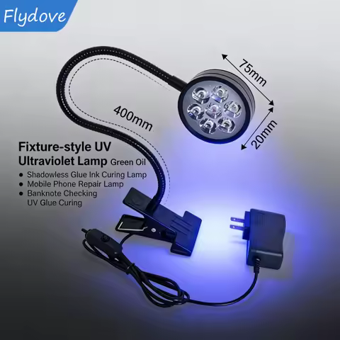 50W 40W Portable Clip UV Lamp LED Ultraviolet Light for UV Adhesive Curing Phone Screen Repair Bankn