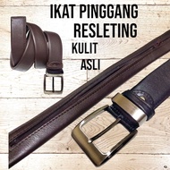 Genuine leather belt Leather zipper belt garut leather/ Genuine leather belt