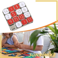 [Sunnimix2] Metal Number Slide Pocket Travel Toy IQ Game Learning Games for Teens Adults
