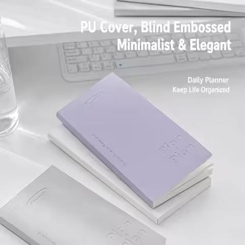 Lay Flat Planner Soft Time Management Journal Productivity Notebook Minimalist Daily Planner Noteboo