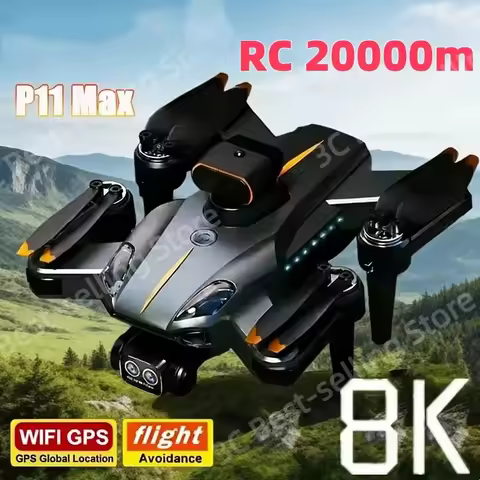 P11 Max GPS Drone 8K HD 5G Professional Aerial Photography Dual Camera Obstacle Avoidanc Brushless Q