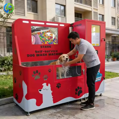 FOODLINE Semi Automatic Pet Washing Machine Dog Wash Station Self Service Outdoor Automatic Pet Wash