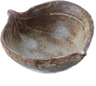 Marui Seito 信樂燒 Hechomon 豆碗 Sankirai MR-3-3052 棕色 8 厘米