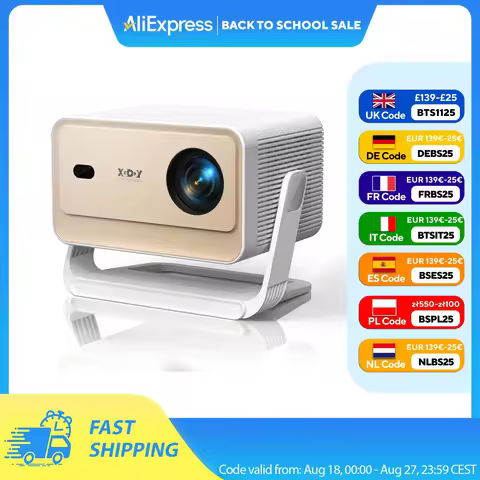 XGODY N6 Pro Netflix Officially 4K Projector Voice Control Smart Android TV Whale OS 32GB ROM for Ou