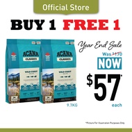 YearENDSALE! BUY 1 GET 1 FREE ACANA Wild Coast Dog Food 9.7kg