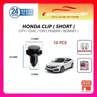 Honda short Fender bonnet clip engine cover 10 pcs OEM civic city jazz crv hrv