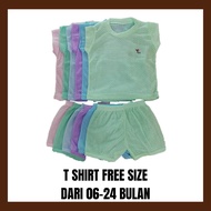 Baju Berlubang Set Lengan Pendek/Borong Bundle