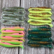 6pcs Floating MinnowZ 8cm 5g  Soft  Z-MAN Paddle Tail Swimbait TPR Soft Biat Fishing Lure Soft Worm