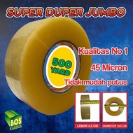 Large Jumbo Thick Clear Brown Duct Tape 2 INCH SUPER 45 MM 500yard 500 YARD 300 Meters 300 M 2" Equi