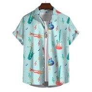 Mens shirt for Men Clothing Summer Casual short-sleeve shirt Hawaiian shirt Outdoors Street wear 59b