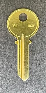 Pack of 10 Y1 999 5A1M Type Key Blanks for Yale E8E1R 8 para Keyway