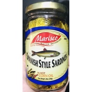 ☾ ✲ ♚ Marisco Spanish Sardines in Hot Corn Oil 240g