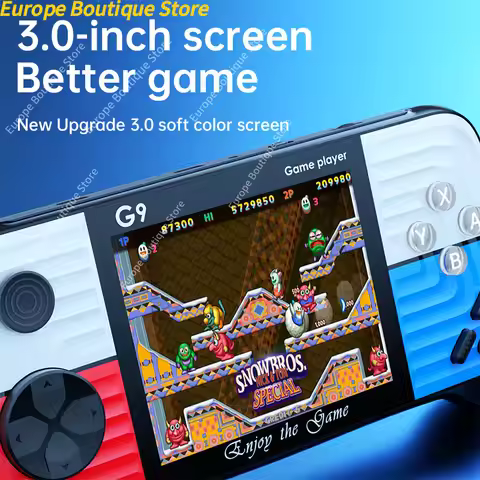 G9 Mini Handheld Game Player 3.0 Inch Screen Portable Game Console With 666 Free Games For 8 Bit Ret