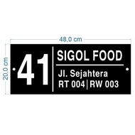 Custom Size House Number Plate House Number Plate