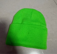 螢光綠色冷帽 Neon Green Beanie