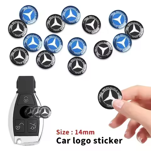 2/5/10pcs 14mm Remote Key Emblem Logo Sticker For Mercedes Benz W211 W205 W213 W203 C218 A207 CLA CL
