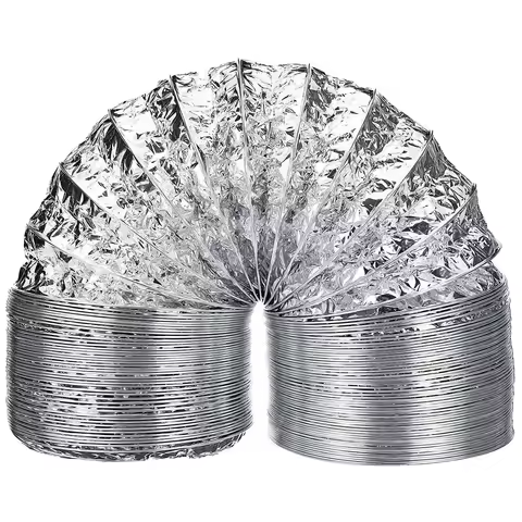 4 inch 100mm 2/3M Ventilator Pipe PVC Aluminum Tube Air Ventilation Pipe Hose Flexible Exhaust Duct 