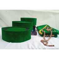 HIJAU [Ramadan Special] Plain Green Cap - Green Songkok, Green Cap, Green Skullcap, Plain Green Song