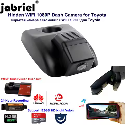Wifi 1080P 24H Night Vision Dash cam car dvr for Toyota AVALON Camry chr Highlander rav4 Corolla cro