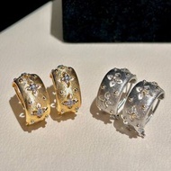 拉絲金屬耳環  buccellati style earrings