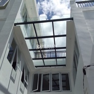 GLASS CANOPY Kanopi Kaca Besi WF Holo Alderon Tempered Laminated (3)