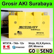 Aki Motor kering Ninja 250 fi KawasAki Motor MTX7A MOTOBATTYuasa GS