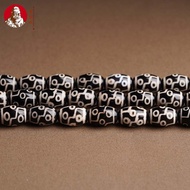 Nine Eyes Dzi Beads Hide Earth Old Agate Expansion String DIY Loose Beads Jewelry Accessories Buddha
