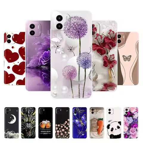 Soft Case For Xiaomi Redmi A1 Plus RedmiA1 Case Silicone Funda Phone Back Cover For Redmi A1 Plus A1