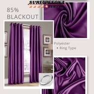 G9 - Curtain Blackout Modern!!! Siap Jahit Langsir ,Langsir RAYA Kain Tebal (Eyelet / Ring ) Warna Ungu / Colour Purple