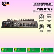Recording Tech Pro Rtx8 - 8 Channel Professional Audio Mixer Harga
