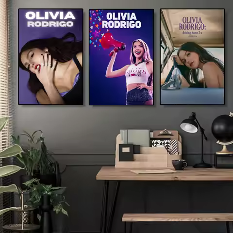 Singer Olivia Rodrigo Classic Vintage Posters Whitepaper Prints Posters Artwork Kawaii Room Decor