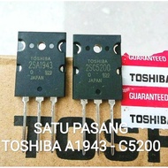TOSHIBA 2SA1943 2SC5200 (ONE PAIR) TOSHIBA A1943 TOSHIBA C5200 TRANSISTOR A1943 TRANSISTOR C5200