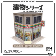 Diorama Papercraft Building -Corner Building-
