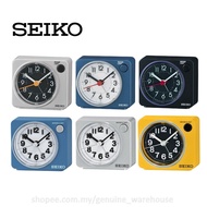 SEIKO Quiet Sweep Beep Alarm Clock with LED light snooze QHE100 [Jam Loceng]