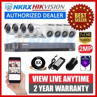 Factory direct sales Hikvision 8CH 2MP Turbo HD CCTV Package w Mobile View | CCTV Kit DIY | 8 Camera | 8CH4D4B-2MP-Eco