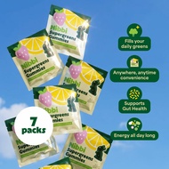 Nibbi Greens Supergreens Gummies 7 Packs | 18 Greens 12 Vitamins 10B Probiotic 4.5g Fiber | Zero Sug