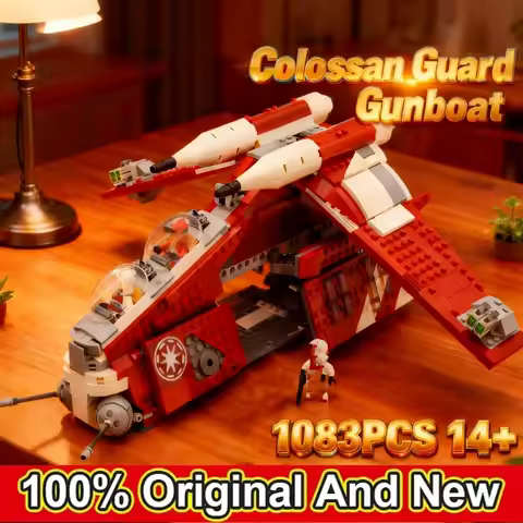 2026 NEW 1083pcs Plan Republic Dropship Gunship 75354 DIY Model Toys For Children Boys Girls Birthda