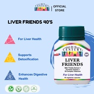 21st Century Liver Friends, Milk Thistle Extract, Turmeric Ext.+B-Complex - 40 Vegetarian Capsules