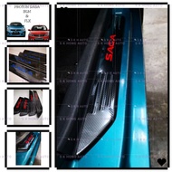 proton Saga FLX, blm door step (carbon design)/CARBON RED WORD DOOR STEP