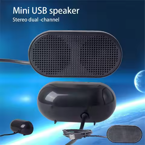 A64I Portable Mini Speaker Laptop Wired Speaker Computer USB Multimedia Speaker for Notebook Laptop 