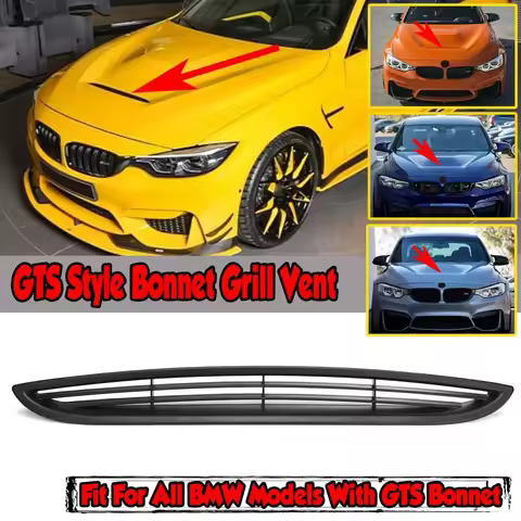 GTS Style Car Front Bonnet Grill Hood Vent Cover Air Outlet For BMW E90 E91 E92 E93 F10 F22 G20 G30 