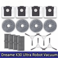 For Dreame X30 Ultra Robot Vacuum Main Side Brush Accessory Hepa Filter Dust Bag Robot Vacuum Cleane