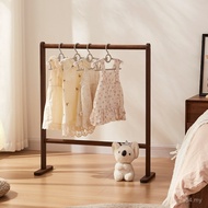 Hanger Children Baby Household Storage Bedroom Black Solid Wood Walnut Clothes Hanger Floor Hanger C