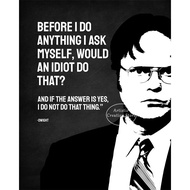 Dwight Schrute Poster The Office TV Show Characters Motivational Print Canvas and HD Pictures for Li